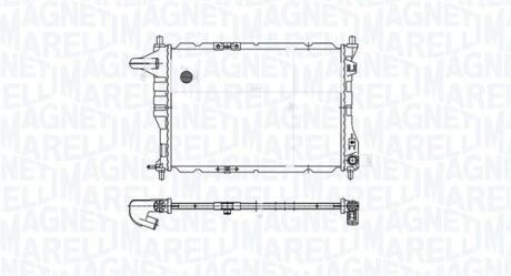 350213177900 MAGNETI MARELLI CHEVROLET радіатор охолодження Matiz,Spark 0.8/1.0 05- MAGNETI MARELLI підбір по vin на Brocar