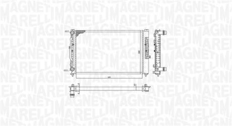 350213191700 MAGNETI MARELLI VW радіатор Passat 96-, AUDI A4 1.6-1.8 20V-1.9 DI/TD MAGNETI MARELLI подбор по vin на Brocar