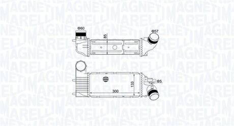 351319205250 MAGNETI MARELLI CITROEN інтеркулер C5 I,II,Peugeot 406,607 2.0/2.2HDI MAGNETI MARELLI підбір по vin на Brocar