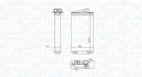 350218417000 MAGNETI MARELLI FIAT радіатор опалення Bravo,Marea,Alfa Romeo 145/146 MAGNETI MARELLI підбір по vin на Brocar