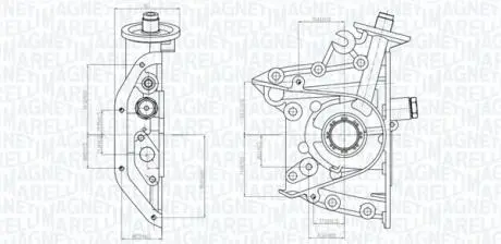 351516000113 MAGNETI MARELLI HYUNDAI Оливний насос ACCENT I 94-, ACCENT II 00- MAGNETI MARELLI підбір по vin на Brocar