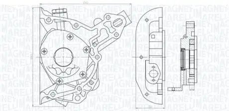 351516000025 MAGNETI MARELLI OPEL помпа мастила Corsa B,Kadett E,Vectra A/B MAGNETI MARELLI підбір по vin на Brocar