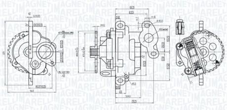 351516000011 MAGNETI MARELLI CITROEN Помпа мастила Jumper 2.2 HDI 06- MAGNETI MARELLI підбір по vin на Brocar