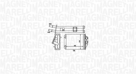 350218491000 MAGNETI MARELLI FIAT радіатор опалення 500,Panda,Ford Ka MAGNETI MARELLI підбір по vin на Brocar