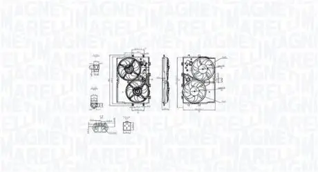 069422853010 MAGNETI MARELLI FIAT Вентилятор радіатора DUCATO 07- MAGNETI MARELLI підбір по vin на Brocar
