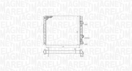 350213192900 MAGNETI MARELLI VW радіатор охолодження Lupo,Polo MAGNETI MARELLI подбор по vin на Brocar