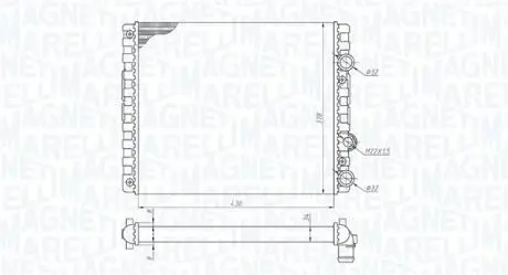 350213192900 MAGNETI MARELLI VW радіатор охолодження Lupo,Polo MAGNETI MARELLI підбір по vin на Brocar