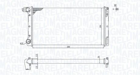 350213168000 MAGNETI MARELLI радіатор FIAT PUNTO [350213168000] MAGNETI MARELLI підбір по vin на Brocar