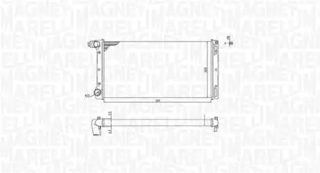 350213168000 MAGNETI MARELLI радіатор FIAT PUNTO [350213168000] MAGNETI MARELLI підбір по vin на Brocar