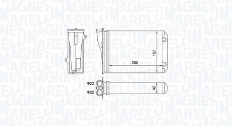 350218463000 MAGNETI MARELLI PEUGEOT радіатор опалення 208 12- MAGNETI MARELLI подбор по vin на Brocar