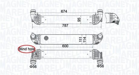 351319205850 MAGNETI MARELLI OPEL Інтеркулер ASTRA K 1.6 15- MAGNETI MARELLI підбір по vin на Brocar