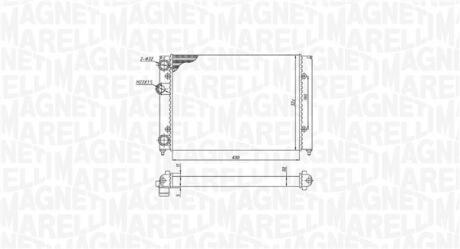 350213187700 MAGNETI MARELLI VW радіатор Golf III 1,4 91- MAGNETI MARELLI подбор по vin на Brocar