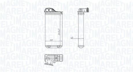 350218411000 MAGNETI MARELLI PEUGEOT радіатор опалення 307 MAGNETI MARELLI подбор по vin на Brocar