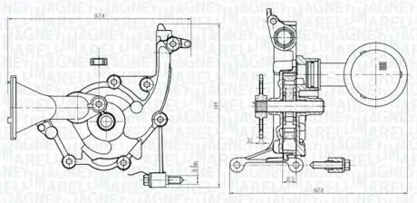 351516000087 MAGNETI MARELLI помпа оливи CITROEN 1.2 VTi MAGNETI MARELLI підбір по vin на Brocar