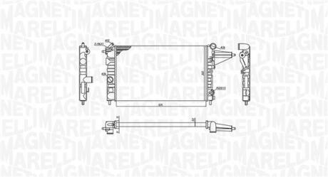 350213189100 MAGNETI MARELLI радіатор OPEL VECTRA A 1.6 MAGNETI MARELLI подбор по vin на Brocar