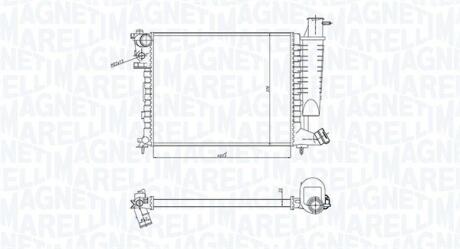 350213183400 MAGNETI MARELLI радіатор CITROEN ZX -97 MAGNETI MARELLI подбор по vin на Brocar