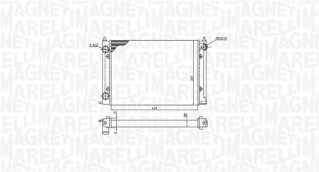 350213187400 MAGNETI MARELLI радіатор VW GOLF II MAGNETI MARELLI підбір по vin на Brocar