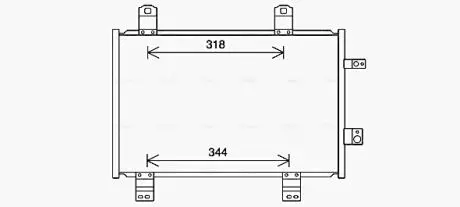 MZ5284 AVA MAZDA Радіатор кондиціонера (конденсатор) 2 1.5 D 14-, CX-3 1.5 15-, 1.8 18- AVA COOLING підбір по vin на Brocar