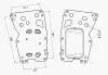BW3625 AVA BMW Оливний радіатор (без корпуса) 1 F20, 3 E90, 3 F30, 4,5 F10, X1/3/5 F25 AVA COOLING підбір по vin на Brocar