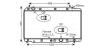 AVA HONDA Радіатор охолодження двиг. CR-V II 2.2 CTDi 05-, FR-V 2.2 i CTDi 05- HD2215