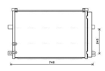 VN5369D AVA VW Радіатор кондиціонера (конденсатор) з осушувачем AMAROK 2.0, 3.0 10- AVA COOLING підбір по vin на Brocar