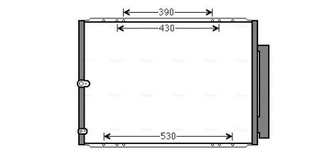 TO5568D AVA LEXUS Радіатор кондиціонера (конденсатор) з осушувачем RX 300 03- AVA COOLING підбір по vin на Brocar