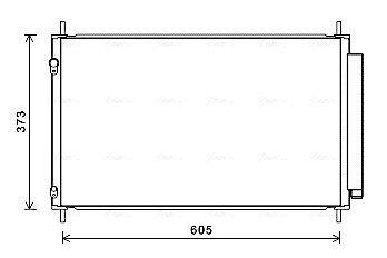 TO5708D AVA TOYOTA Радіатор кондиціонера (конденсатор) YARIS 1.5 Hybrid 12- AVA COOLING підбір по vin на Brocar