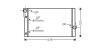 AVA BMW Радіатор охолодження двиг. 5 F10, 6 F13, 7 F01 2.0/3.0d 10- BW2410