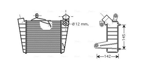 VNA4213 VNA4213 AVA Інтеркулер Polo, Skoda Fabia I, II, Roomster 1.4/1.9TDI AVA COOLING підбір по vin на Brocar