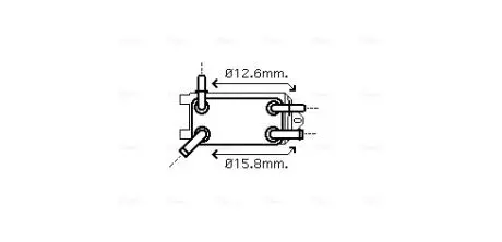 VO3135 AVA VOLVO масляний радіатор C30/70 II, S40 II, V50 2.4/2.5 06- AVA COOLING підбір по vin на Brocar