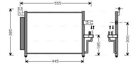 HY5081D AVA HYUNDAI Радіатор кондиціонера (конденсатор) Accent II 00- AVA COOLING підбір по vin на Brocar