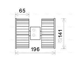 BW8475 BW8475 AVA Вентилятор салона BMW 3 SERIES E36 (1991) 316I 1.6 AVA COOLING підбір по vin на Brocar