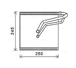 VNV387 AVA AUDI Випарник сист. кондиціонування SKODA, VW, SEAT AVA COOLING підбір по vin на Brocar