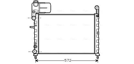 FT2101 AVA FIAT радіатор охолодження Tempra, Tipo 1.4/1.6 88- AVA COOLING підбір по vin на Brocar