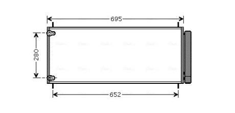 TO5406D TO5406D AVA Радіатор кондиціонера Auris, Corolla 06- AVA COOLING підбір по vin на Brocar