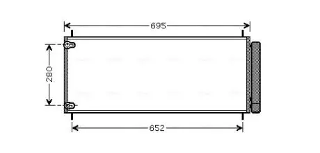 TO5406D TO5406D AVA Радіатор кондиціонера Auris, Corolla 06- AVA COOLING подбор по vin на Brocar