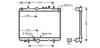 PE2235 AVA CITROEN Радіатор охолодження C5 1,8 AUT. 00- AVA COOLING підбір по vin на Brocar