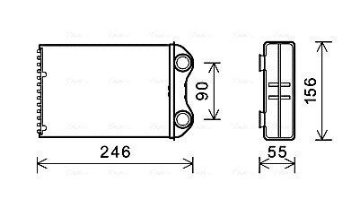 BW6426 AVA MINI Радіатор опалення MINI (R50, R53, R52) AVA COOLING підбір по vin на Brocar