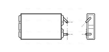 VO6041 AVA VOLVO Радіатор опалення 740, 760, 940, 960 AVA COOLING підбір по vin на Brocar