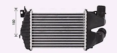 OL4691 AVA OPEL Інтеркулер ASTRA H 1.7 07- AVA COOLING підбір по vin на Brocar