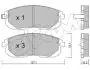 8228760 CIFAM NISSAN гальмівні колодки передн. Tiida 04-, Juke 14-, Maxima QX CIFAM підбір по vin на Brocar