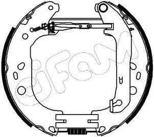 151229 CIFAM FORD Гальмівні колодки (барабан) Kit premounted, Focus II 04- CIFAM підбір по vin на Brocar