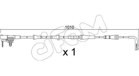 SU397 CIFAM JAGUAR Датчик зносу гал. колодок (передній) XE 2.0 15- CIFAM підбір по vin на Brocar