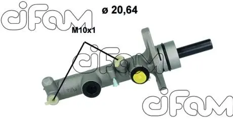 2021206 CIFAM TOYOTA Головний гальм. циліндр RAV 4 1.8 00-, 2.0 00- CIFAM підбір по vin на Brocar