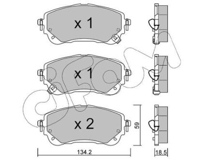 82212340 CIFAM TOYOTA К-кт передн. гальмівних колодок COROLLA 19- CIFAM підбір по vin на Brocar