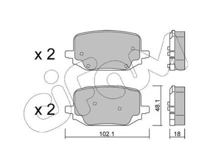 82213310 CIFAM FORD USA Гальмівні колодки Explorer 3.0 19- CIFAM підбір по vin на Brocar