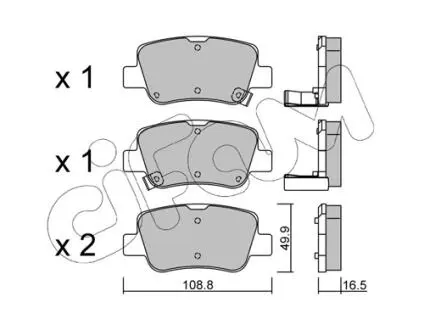 8228810 CIFAM TOYOTA гальм. колодки задн. Avensis 09- CIFAM подбор по vin на Brocar