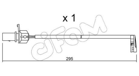 SU224 CIFAM VW датчик гальм. колод. AUDI A4 08- CIFAM підбір по vin на Brocar