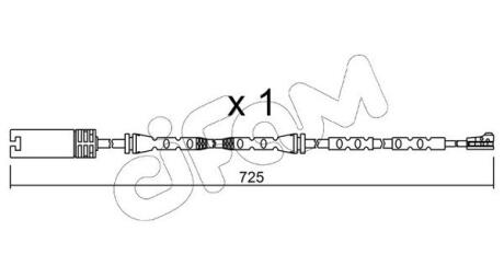 SU302 CIFAM BMW датчик зносу гальм. колод. E90 CIFAM підбір по vin на Brocar