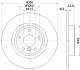8DD355132391 HELLA PRO JAGUAR гальмівний диск задн. XE 2.0 15-, XF II 2.0 15-, XF SPORTBRAKE 2.0 D 17- HELLA підбір по vin на Brocar